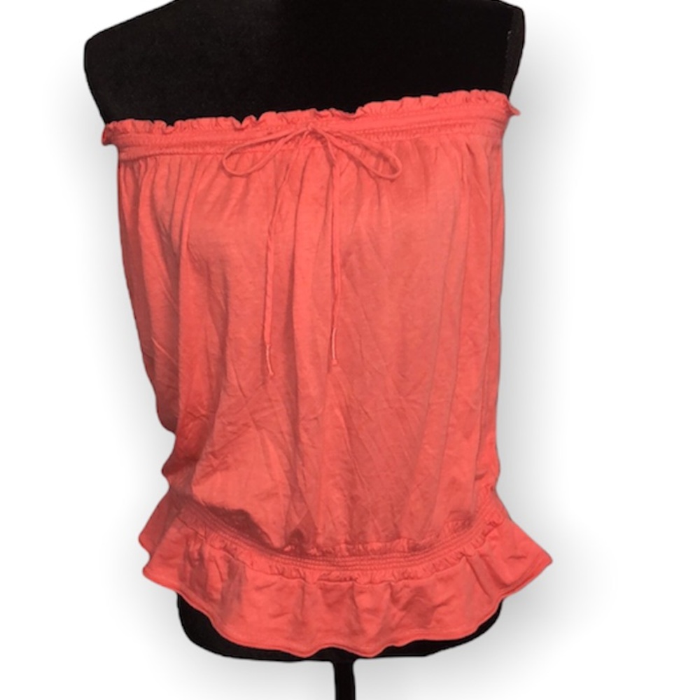 Aerie tie tube top peach Large